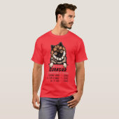 Zonder Eurasier is alles een domme hondenvriend T-shirt (Voorkant volledig)
