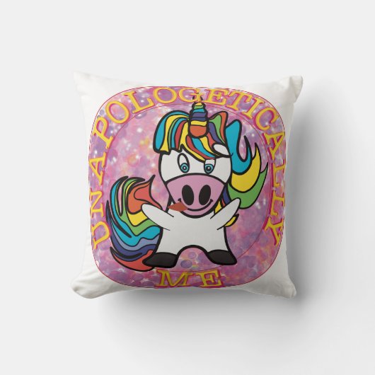 Zonder excuses van mij! kussen (Voorkant)