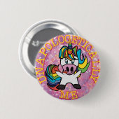 Zonder excuses van mij! ronde button 5,7 cm (Voorkant /achterkant)