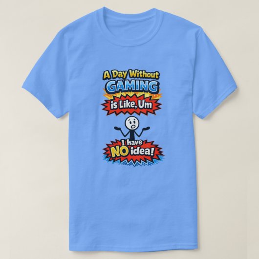 Zonder gamen t-shirt (Design voorkant)