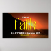 ZONDER GELOOF CHRISTELIJK POSTER (Voorkant)