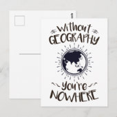 Zonder Geografie ben je nergens. Briefkaart (Voorkant / Achterkant)