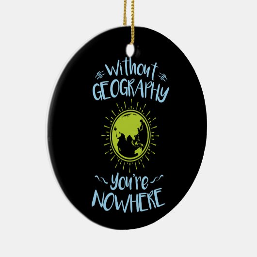 Zonder Geografie ben je nergens. Keramisch Ornament (Rechts)