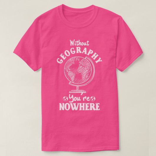 Zonder geografische goure t-shirt (Design voorkant)