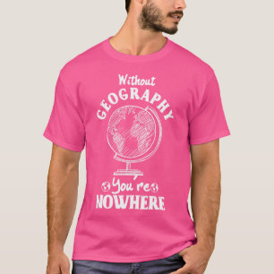 Zonder geografische goure t-shirt