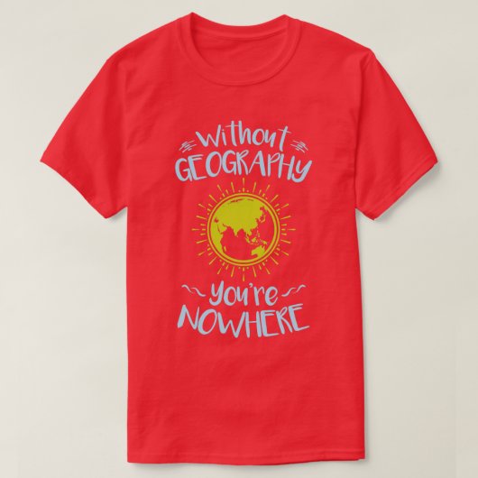 Zonder geografische spreiding (2) t-shirt (Design voorkant)