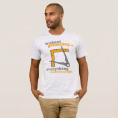 ZONDER GEOMETRIE ZOU ALLES STRAIGHEEL ZIJN T-SHIRT (Voorkant volledig)