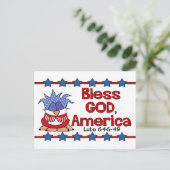 Zonder God, Amerika Briefkaart (Staand voorkant)