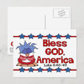 Zonder God, Amerika Briefkaart (Voorkant / Achterkant)