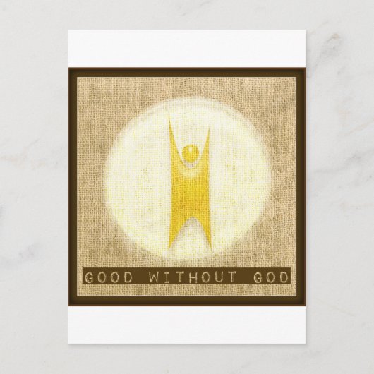 Zonder God Briefkaart (Voorkant)