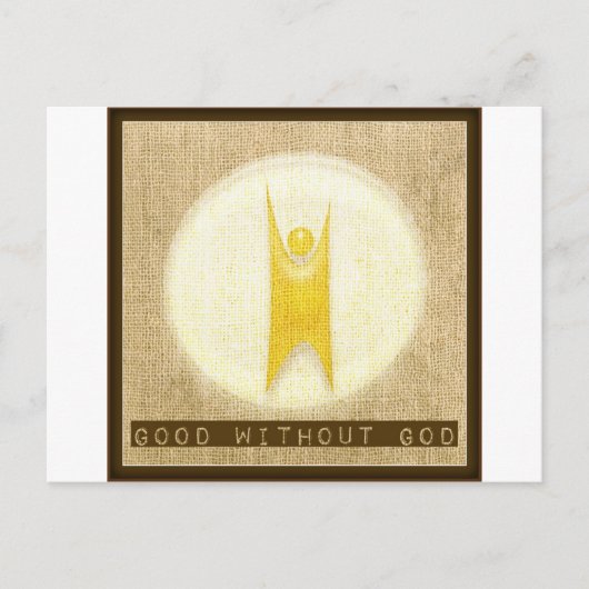 Zonder God Briefkaart (Voorkant)