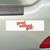 Zonder God Bumpersticker (Op auto)