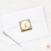 Zonder God Vierkante Sticker (Envelop)