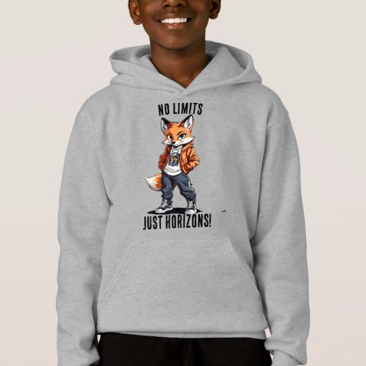 Zonder grenzen, Fox Kinder trui hoodie (Voorkant)