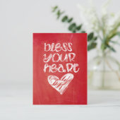 Zonder hart briefkaart (Staand voorkant)