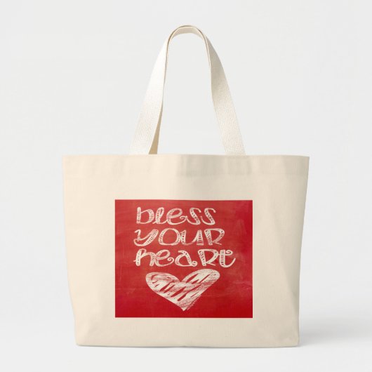 Zonder hart grote tote bag (Voorkant)