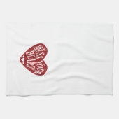 Zonder hart in hart theedoek (Horizontaal)