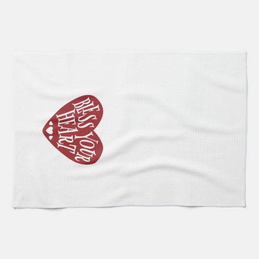 Zonder hart in hart theedoek (Horizontaal)