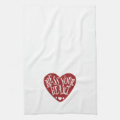 Zonder hart in hart theedoek (Verticaal)