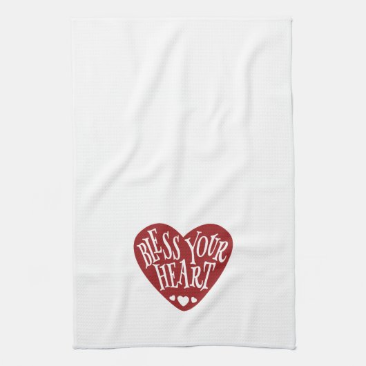 Zonder hart in hart theedoek (Verticaal)