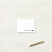 Zonder hart post-it® notes (Op bureau)