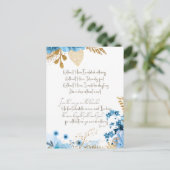 Zonder Him Hymn en Bijbelse Verse Briefkaart (Staand voorkant)