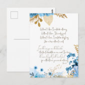 Zonder Him Hymn en Bijbelse Verse Briefkaart (Voorkant / Achterkant)