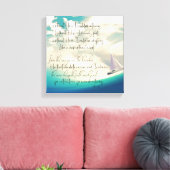 Zonder Him Hymn Lyrics met Bijbelversie Canvas Afdruk (Insitu (Woonkamer))