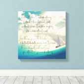 Zonder Him Hymn Lyrics met Bijbelversie Canvas Afdruk (Insitu (Houten vloer))