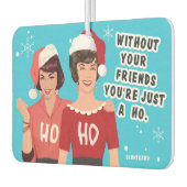 Zonder je vrienden - Grappige kerst Luchtverfrisser (Links)