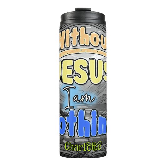 Zonder Jezus ben ik niets Thermosbeker (Voorkant)