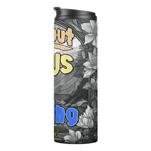 Zonder Jezus ben ik niets Thermosbeker (Geroteerd rechts)