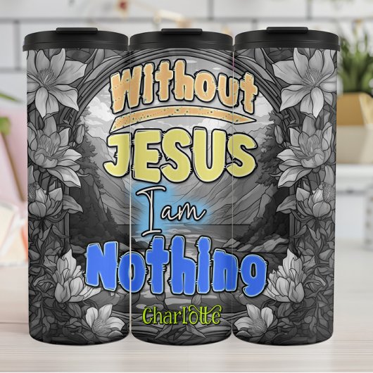 Zonder Jezus ben ik niets Thermosbeker