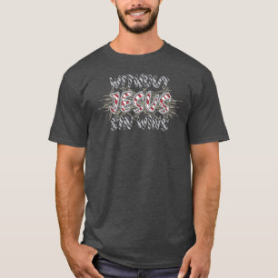 Zonder Jezus wint zonde op Jezus' doornenkroon T-shirt