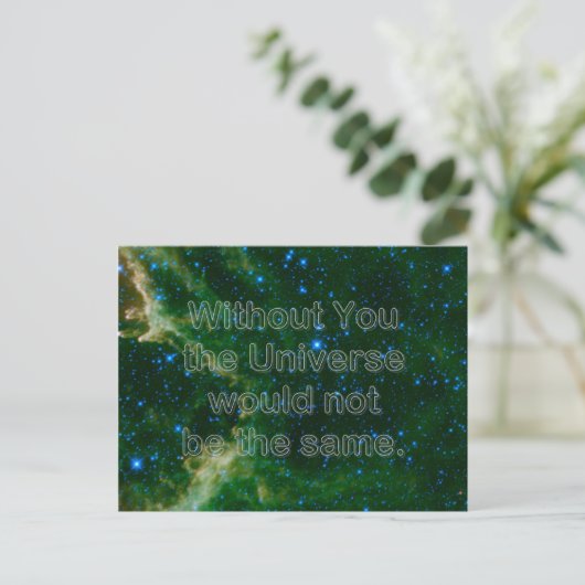 Zonder jou briefkaart (Staand voorkant)