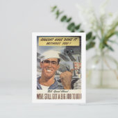 Zonder jou had je het niet kunnen doen. briefkaart (Staand voorkant)