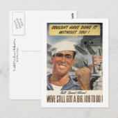 Zonder jou had je het niet kunnen doen. briefkaart (Voorkant / Achterkant)