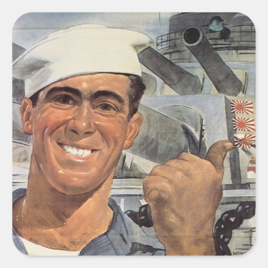 Zonder jou had je het niet kunnen doen. vierkante sticker (Voorkant)