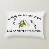 Zonder jou is de ziel droog als een olijf zonder o accent kussen (Achterkant)