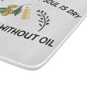 Zonder jou is de ziel droog als een olijf zonder o snijplank (Hoek)