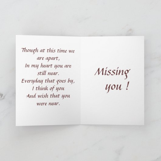 Zonder jou kaart (Binnen)