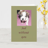 Zonder jou kaart (Gele Bloem)