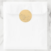 Zonder jou_ ronde sticker (Tas)