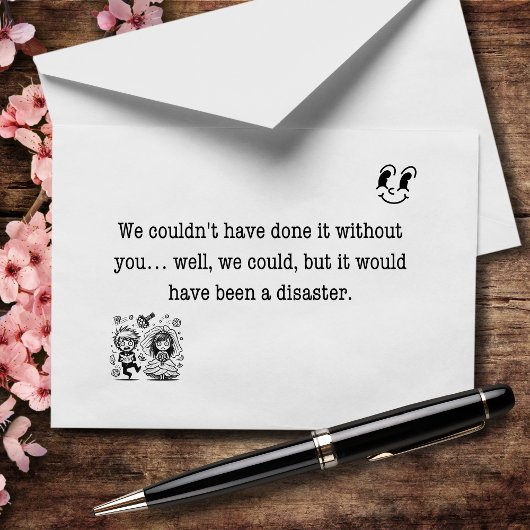 Zonder jou was het een totale ramp geweest bedankkaart