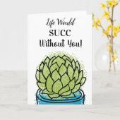 Zonder jou zou het leven zinloos zijn. Kaart (Gele Bloem)