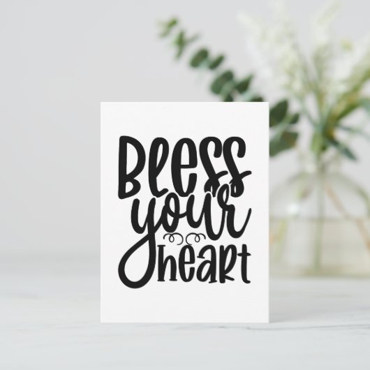 Zonder jouw hart briefkaart (Staand voorkant)