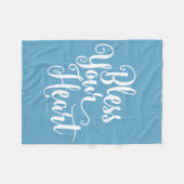 Zonder jouw hart fleece deken (Voorkant (Horizontaal))