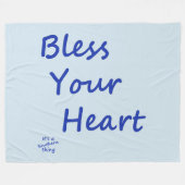 Zonder jouw hart fleece deken (Voorkant (Horizontaal))