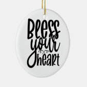 Zonder jouw hart keramisch ornament (Rechts)