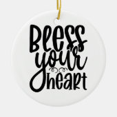 Zonder jouw hart keramisch ornament (Voorkant)